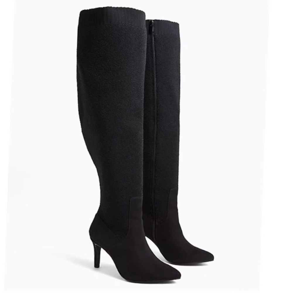 Torrid Elegant Black Over the Knee Boots